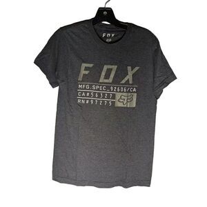 Fox Racing Shield Short Sleeve T-Shirt Gray Men's Small Motorcycle Motocross‎